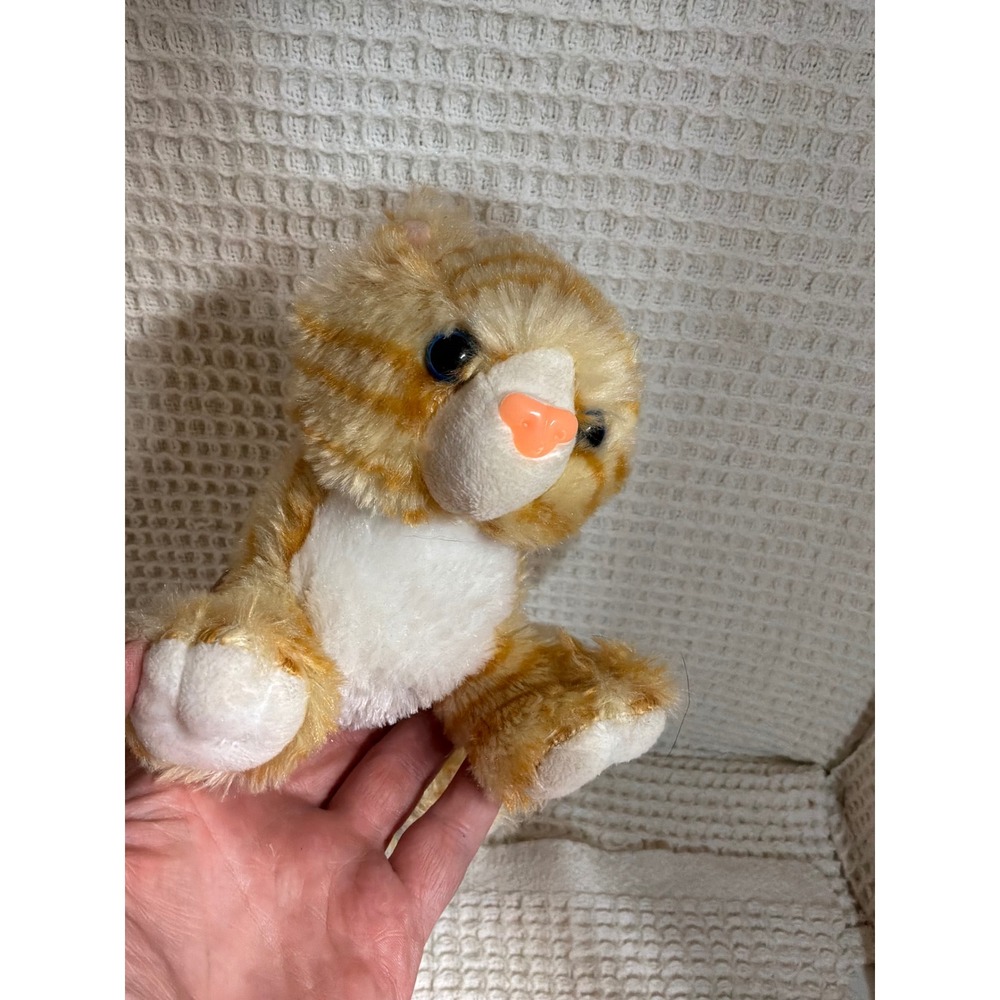Cottagecore Unisex Unbranded Orange Tabby Cat Plush‎ Small Orange White